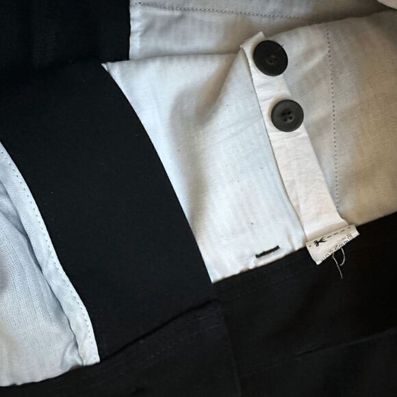 Zara Mens Black Slim Leg Stretch Trouser Chino Dress Pants Size 32x32 - Picture 5 of 5